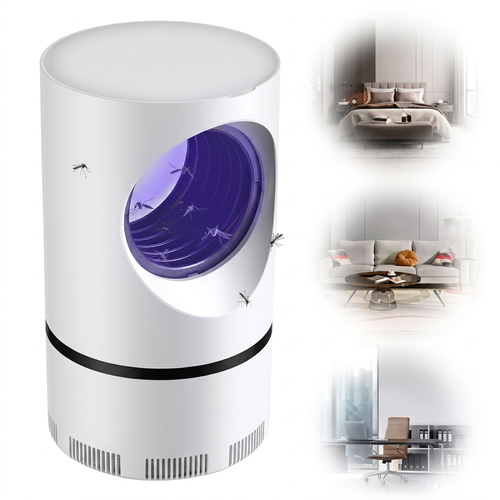 Lampara matamosquito blanca LED