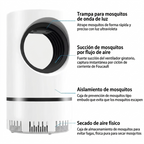 Lampara matamosquito blanca LED